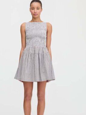 (NWT) Hill House Home Cosima Mini Nap Dress in Chocolate Gingham